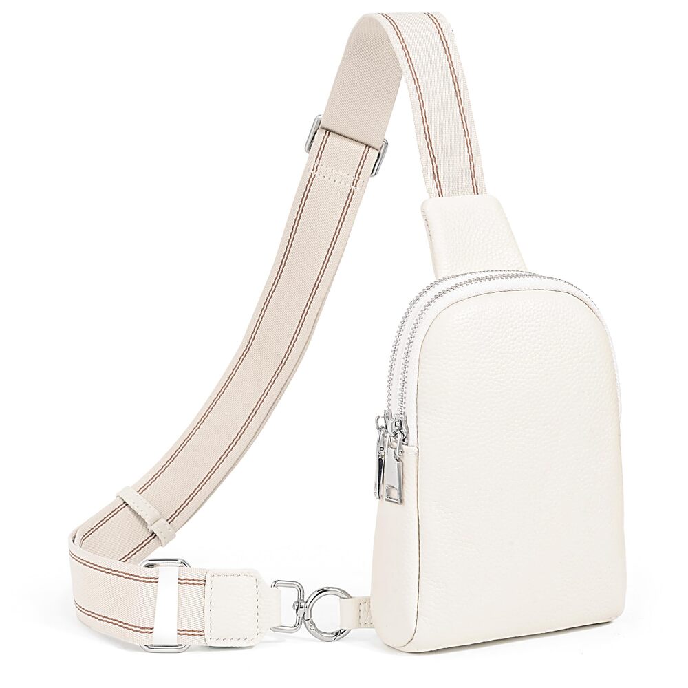 6910 Cute Small Sling Bags Leather Chest Bag Trendy Crossbody Bag